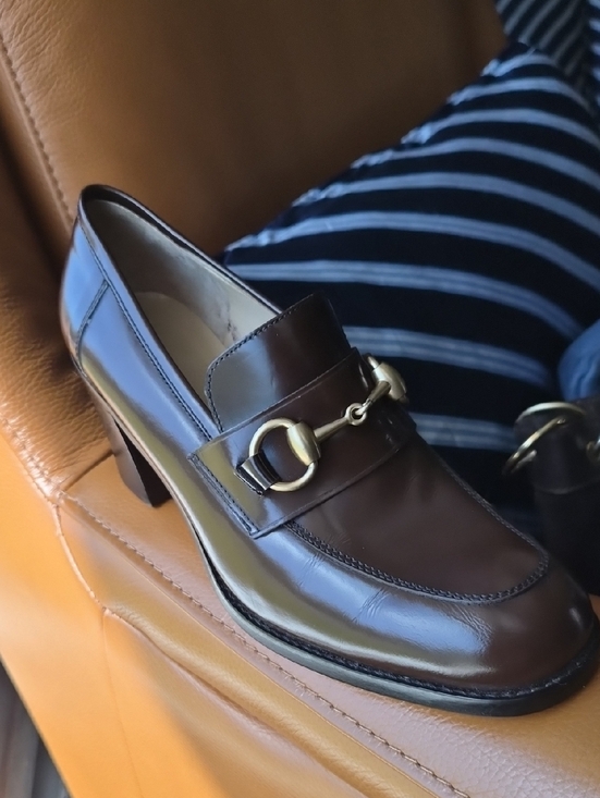 Gucci Shoes - VINTAGE GUCCI Brown Leather Horsebit Loafers